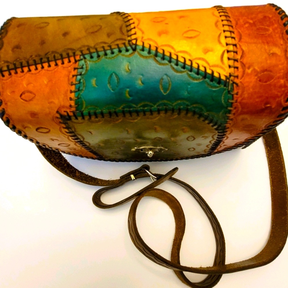 Hand Tooled | Leather Handbag~Shoulder Strap - Picture 6 of 10